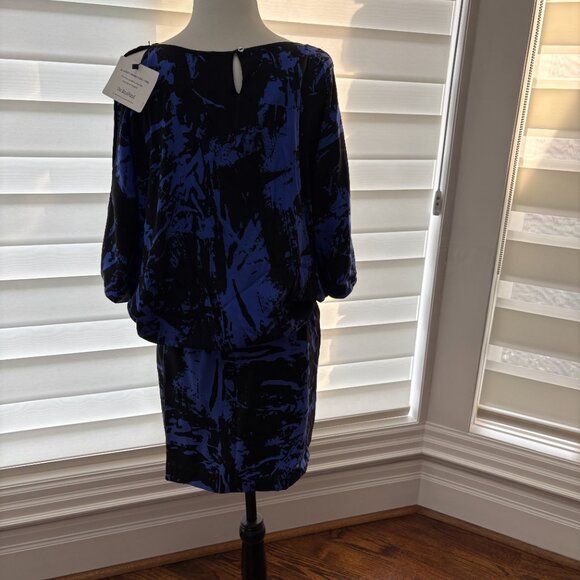 Nicole Miller Blue/Black Dress - Size S - Picture 5 of 16